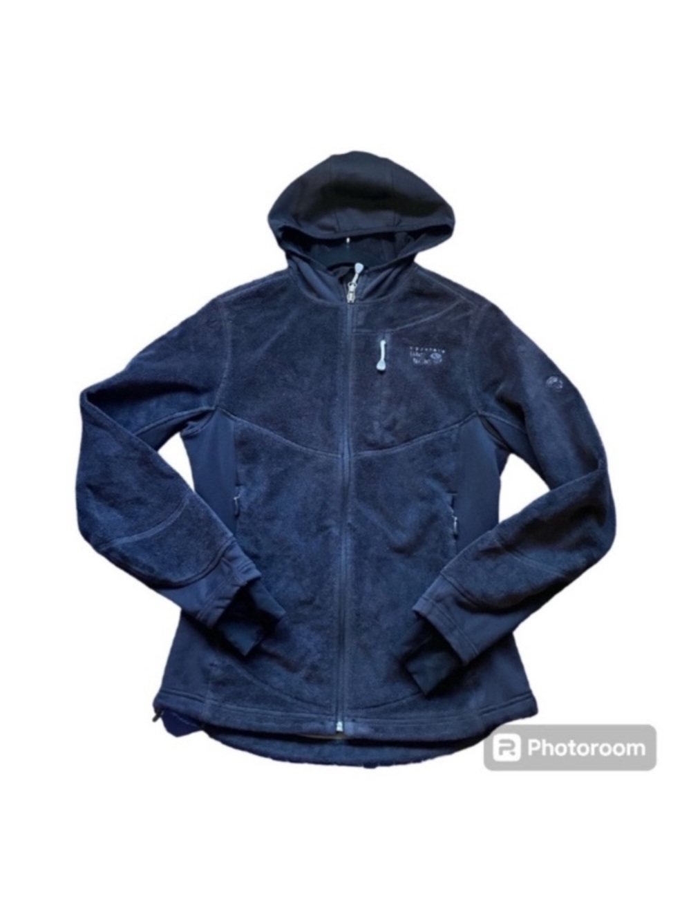 Mountain Hardwear Black Fleece Jacket with Hood size S